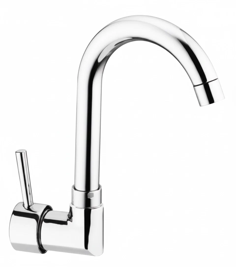 0393 Duvardan Tek Su Girişli Lavabo Bataryası - 1