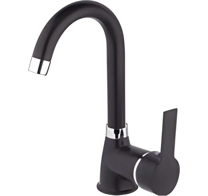 Kuğu Lavabo Bataryası Siyah Kod 0383S - 1